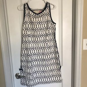 Lily Pulitzer white/navy blue spring/summer dress
